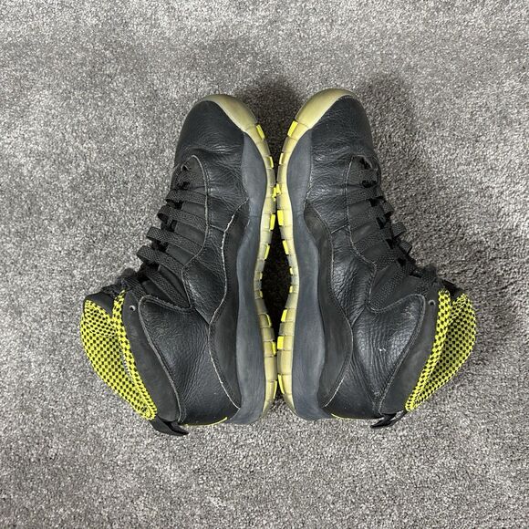 Nike Air Jordan 10 Retro 310805-034 Men’s Size 8.5 Venom Green Black Shoes Used main image 3